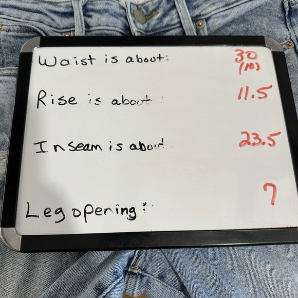 Dear John Frankie Straight Cropped Distressed Ripped High Rise Jeans Women Sz 30 - Picture 7 of 8